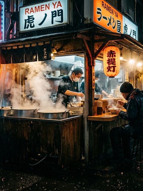 Neon-noir ramen stall generated by Gemini 3.1 Flash Image
